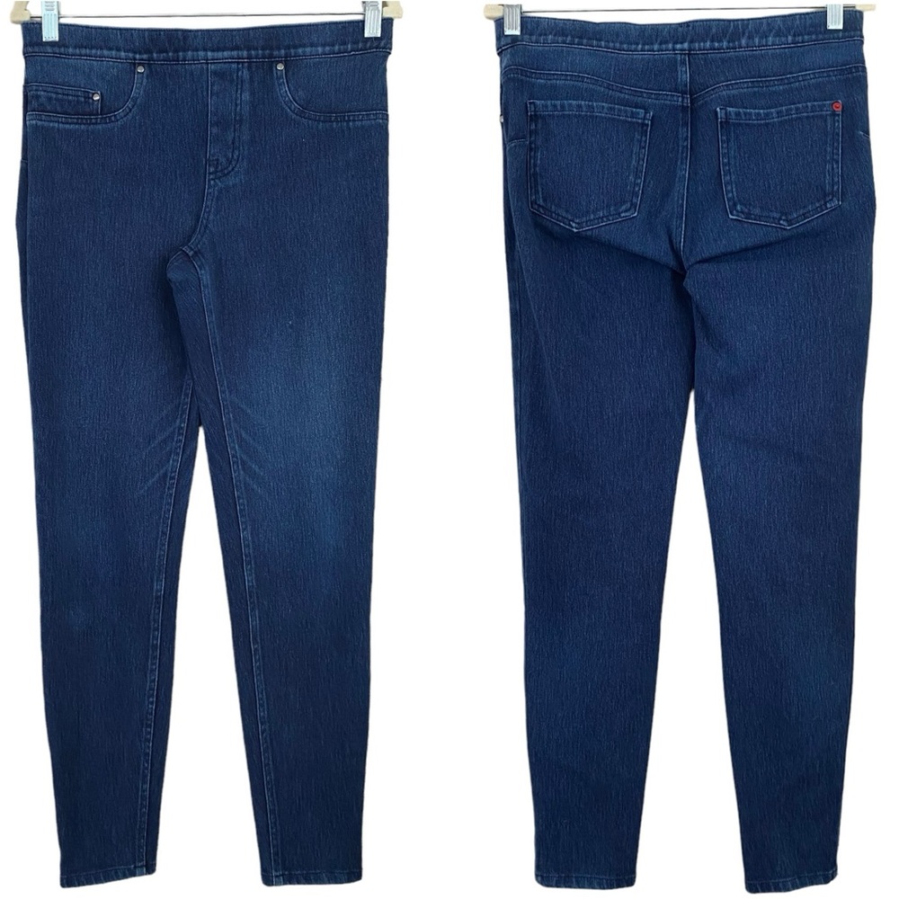 SPANX Medium Wash Denim Pull On Stretch Jean Legging‎ Size Medium